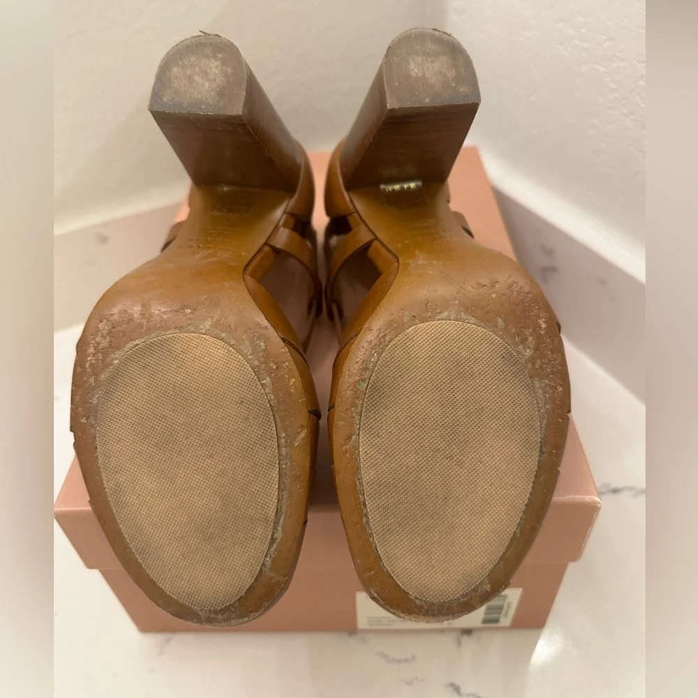 Sezane High Tara Sandals in Heritage Leather - Picture 8 of 9